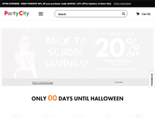 Tablet Screenshot of partycity.com