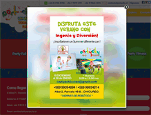 Tablet Screenshot of partycity.cl